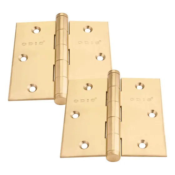 Pack 2 Bisagras Acero Odis 3x3x2,0 Canto Recto Bronce