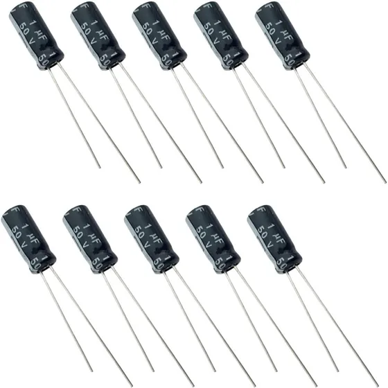 Capacitor Eletrolítico 1uf 50v - 10 Peças