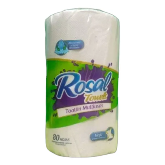 Toallin Multiusos Rosal Towels 80h, (bulto De 20 Rollos)