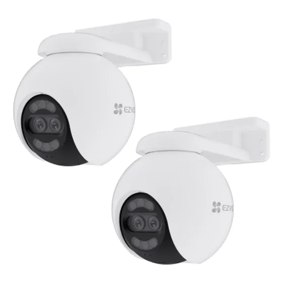 Kit 2 Camara Ezviz Ip Wifi 4k Motorizada Color Audio Ext