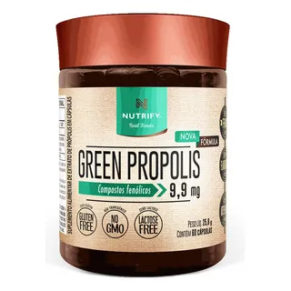 Nutrify - Green PrĂłpolis 60 Caps - Suplemento Natural - Fortalece O Sistema ImunolĂłgico - 60 CĂĄpsulas Nutrify - Green PrĂłpolis 60 Caps - Suplemento Natural - Fortalece O Sistema ImunolĂłgico - 60 CĂĄpsulas