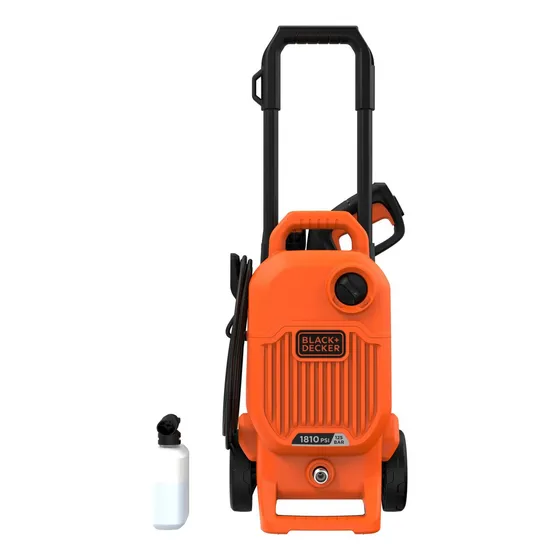 Hidrolavadora eléctrica Black+Decker Hidrolavadora BEPW1800T naranja de 1.7kW con 125bar de presión máxima 110V - 60Hz