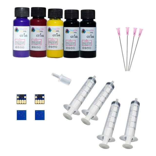 Kit Para Rellenar Compatible Cartuchos Hp 932  933 Con Chips