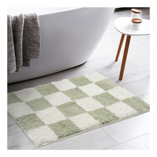 Alfombra De Baño De Cuadrícula A Cuadros Verde De Lujo Titit Alfombra De Baño De Cuadrícula A Cuadros Verde De Lujo Titit