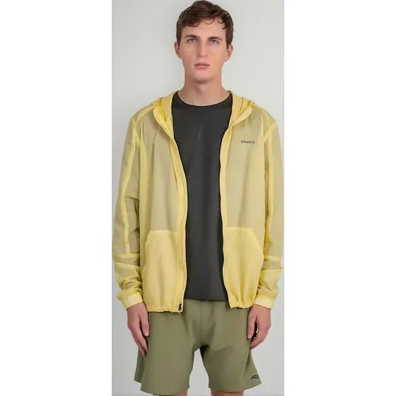 Campera Rompeviento Saucony Elevate Packaway Running Hombre