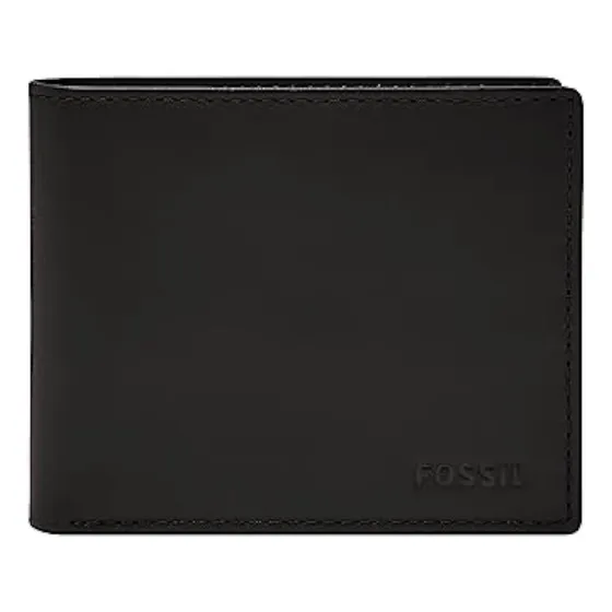 Fossil Derrick - Cartera Plegable De Piel Con