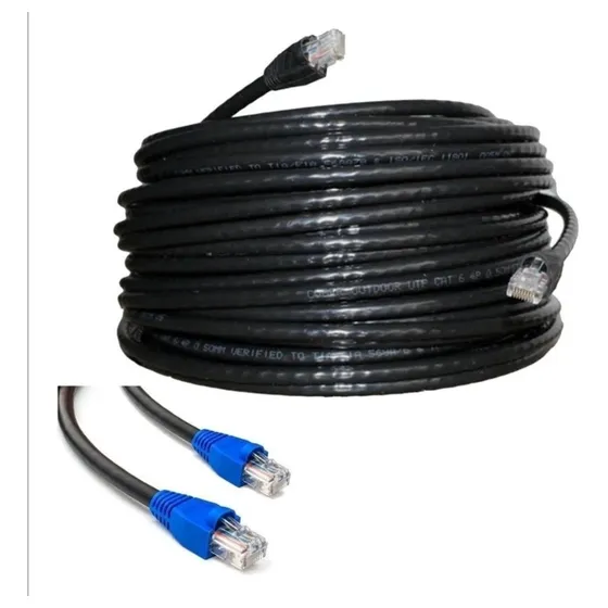 Cable Utp Cat 6 Exterior Rollo De 20 Metros (100% Cobre)