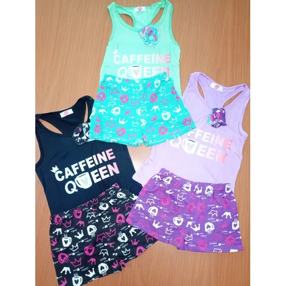 Pijamas Para Niñas Conjunto Short Y Blusa Niña Tal 6 8 10 12