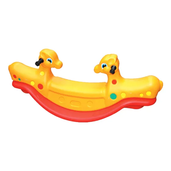 Subibaja Balancin Infantil Doble Pvc Animal Exterior- El Rey