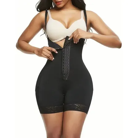 Fajas Colombianas Body Shaper Cremallera Open Bust Body