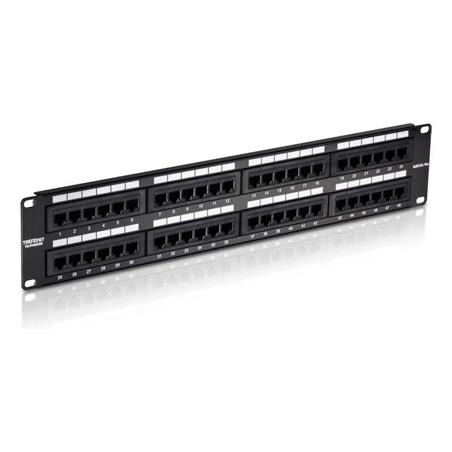 Parche De Panel De 8 Puertos Cat5/5e Para Pared