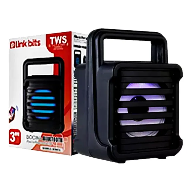 Bocina Bluetooth Portátil Con Radio FM Link Bits VA364T Negro 1 Pieza