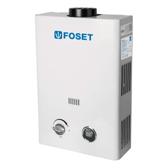 Calentador Instantáneo De Agua, Gas Lp 6l Foset Cale-6i Color Blanco Tipo De Gas Glp
