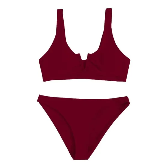 Traje De Baño Shein Bikini Tanga Triángulo Mujer