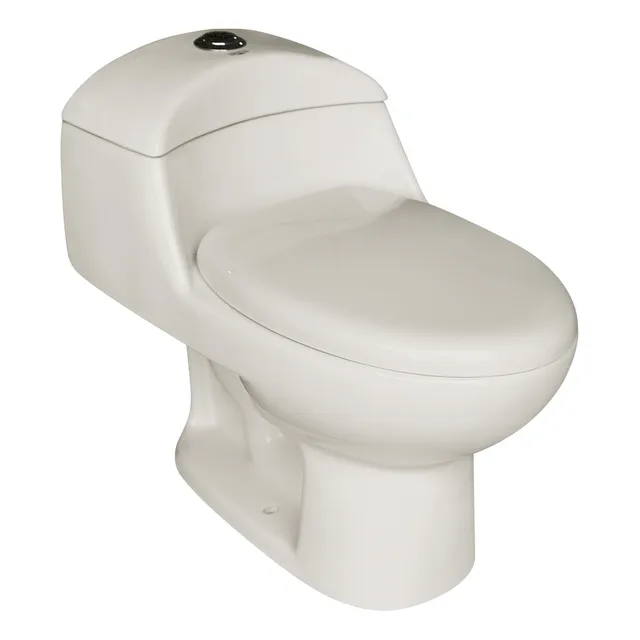 Inodoro Con Tanque Bajo Y Doble Descarga - Blanco Hueso