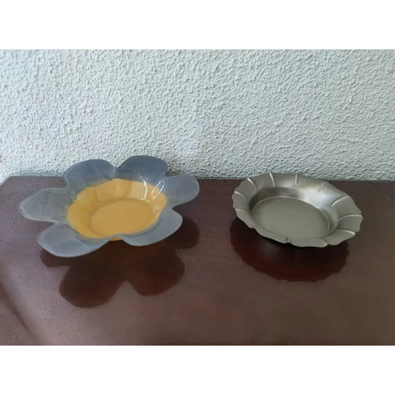 Porta Velas Planos De Cristal Y Acero, Importados 