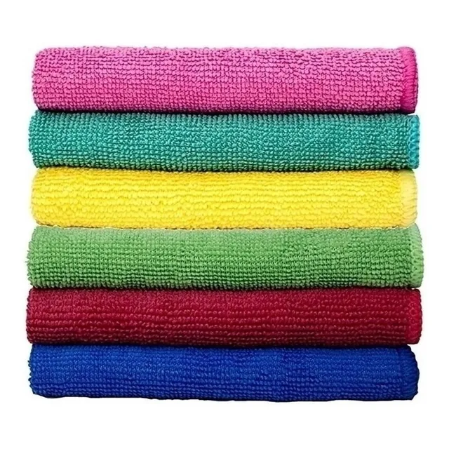 Kit 100 Panos De Chão Microfibra 60cm*80cm