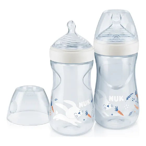 Kit 2 mamadeiras Smart Flow Essence 270ml neutral NUK