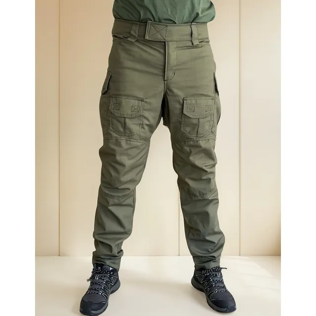 Calça Tática Militar Navy Seal Ripstop Verde Oliva 8 Bolsos 