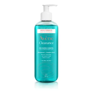 Gel De Limpeza Facial Purificante Avène Cleanance Pele Oleosa E Sensível 400g Dia/noite