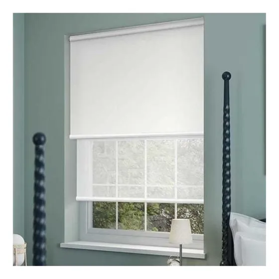 Cortina Roller Doble Sunscreen Blackout Ancho 180x160 Alto '