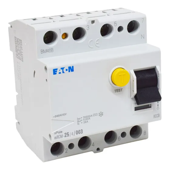 Disyuntor Diferencial Tetrapolar 25amp 30ma Eaton Moeller
