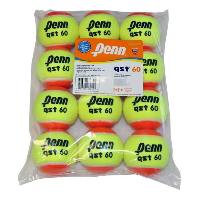 Pelotas Tenis Naranja Penn Pqt 3 Pzas 