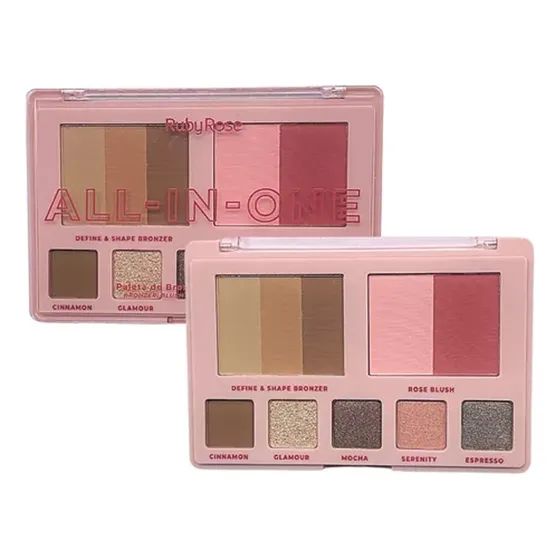 Paleta Maquiagem Multifuncional Sombrablsuh Bronzer Al-in-on