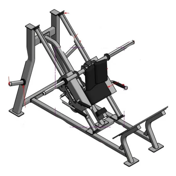 Plano Maquina De Gimnasio Hack Squat