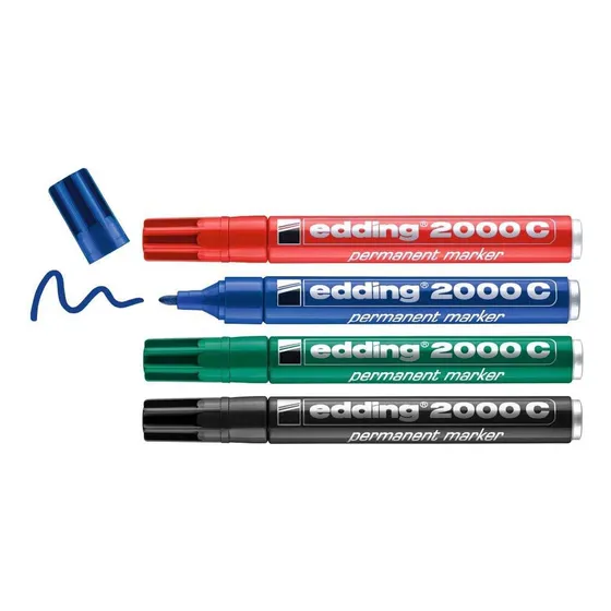 Marcador Edding 2000 Permanente Color Negro