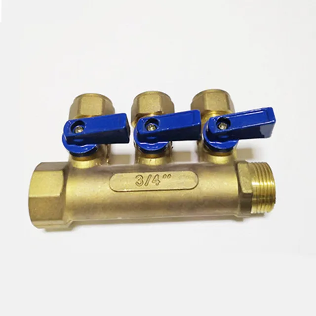 Manifold Para Pex 3/4 , Conexión 3 Salidas De 16mm