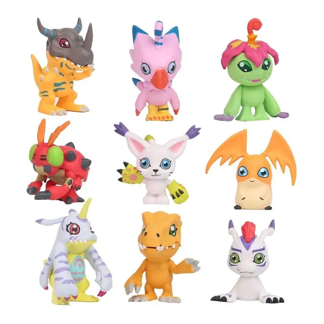 Figura en miniatura Digimon Digmon Colección Digimons Greymon 9un