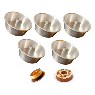 5pz Molde Para Hornear Rosca Pastel Aluminio Reposteria 12cm 5pz Molde Para Hornear Rosca Pastel Aluminio Reposteria 12cm