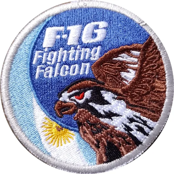 Parche Bordado Fuerza Aerea F-16 Fighting Falcon Caza