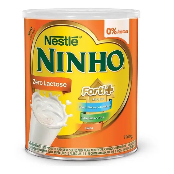 Ninho Pó Zero Lactose 700g Composto Lácteo Ninho Forti