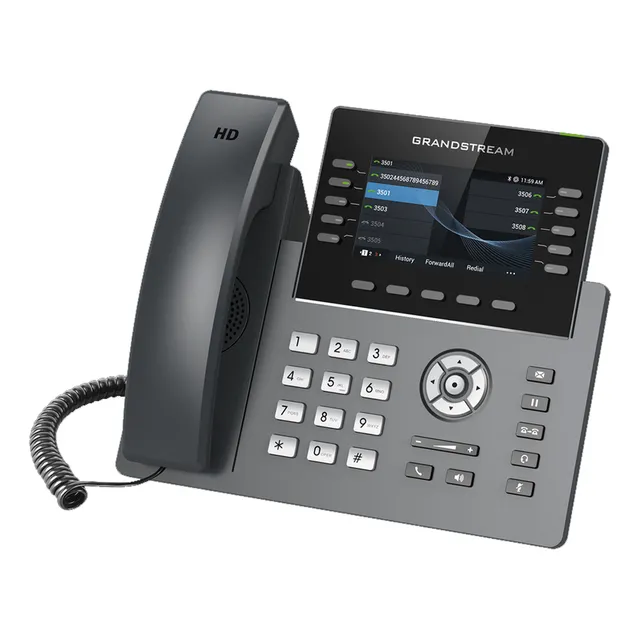 Teléfono Ip Wi-fi Grado Operador 10 Líneas Sip 5 Ctas Poe