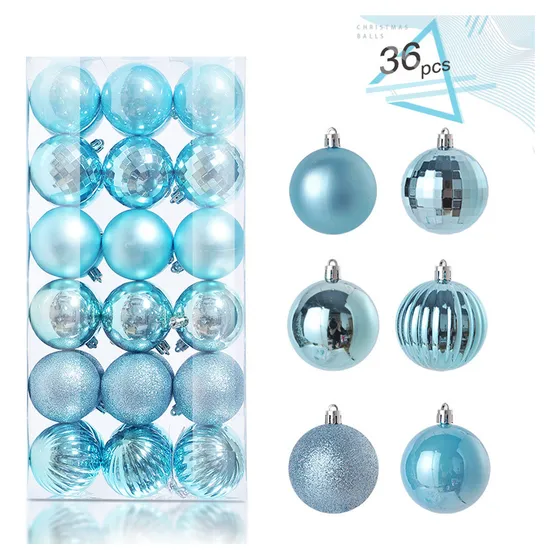 36pzs Esferas Navideñas Adornos Para Arbol Navideño 4cm