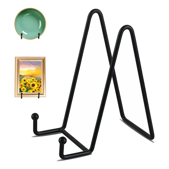 3 Pcs Soporte Multiuso Metálico Exhibidor Platos Decorativos