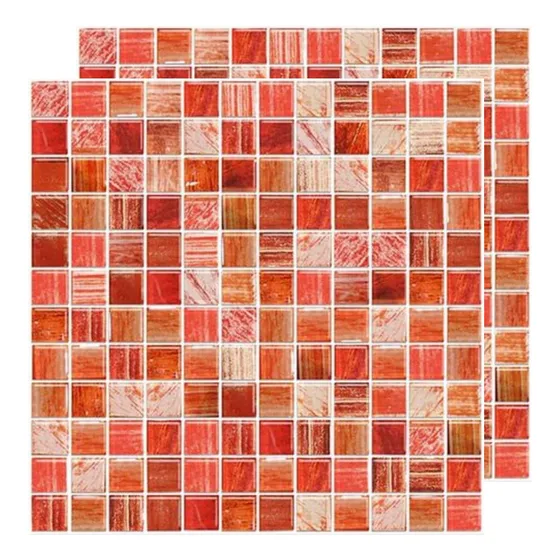 Malla Piu  Mosaico Materia Rojo 30x30