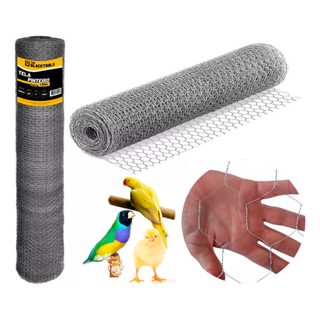 Tela Pinteiro Galvanizada Cercado Leve E Resistente 1,50x25m Tela Pinteiro Galvanizada Cercado Leve E Resistente 1,50x25m