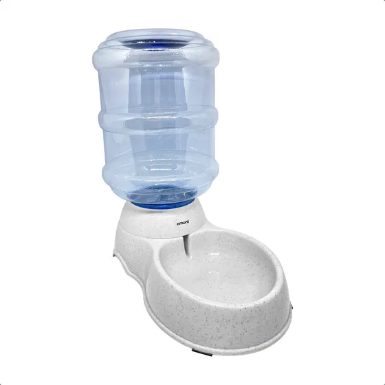 Bebedero Perro Gato Mascota Dispenser Agua Automatico Bidon Color Gris