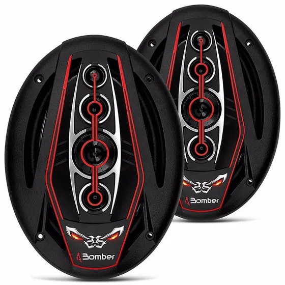 Alto Falante 6x9 Bicho Papão 350w Total 4 Ohms Rms Com Led