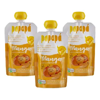 Kit 3 Papinhas OrgĂąnicas Squezzes PapapĂĄ 100g Para BebĂȘs Kit 3 Papinhas OrgĂąnicas Squezzes PapapĂĄ 100g Para BebĂȘs