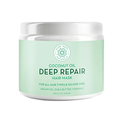 Cuerpo Puro Natural De Coco Aceite Máscara De Pelo, 8dw4g