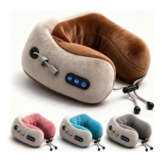Massageador De Pescoço Almofada Cervical Recarregável Usb