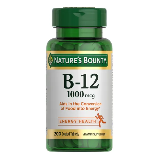 Suplemento De Vitamina B12 De Nature's Bounty, 1000 Mcg, 200