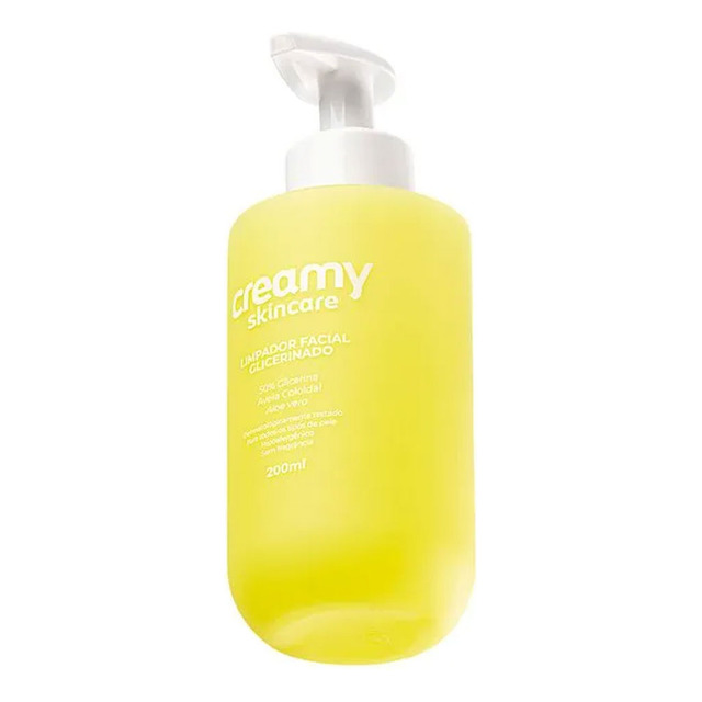 Creamy Skincare Limpador Facial Glicerinado 200ml | Limpeza Profunda, 50% Glicerina, Hidra...