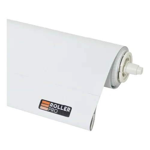Cortina Roller Blackout 140x140cm Blanco - Roller Pro Black Out 100% Bloqueante Solar, Facil Instalacion, Tela Pvc Resistente, Aislante Termico Y Acustico, Soportes Metalicos, 140 Ancho X 140 Alto