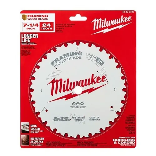 Disco Sierra Circular 7-1/4 24 Dientes Milwaukee 48-40-0720