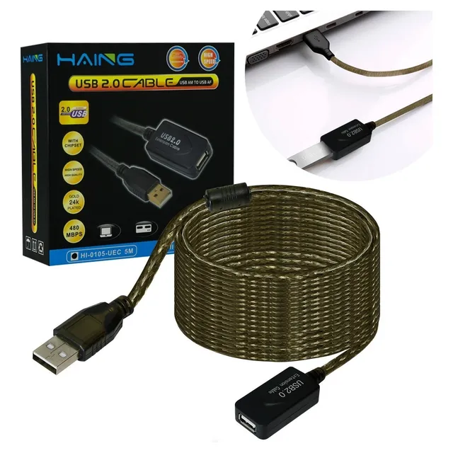 Nuevo Cable Extension Usb Activa 2.0 Macho Hembra 15 Metros